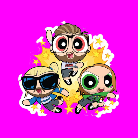 Powerpuff Boys Vinyl Kiss-Cut Stickers